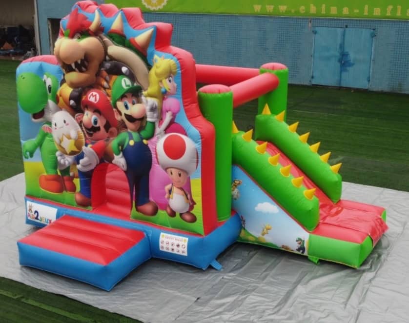 Inflable temático de Mario Bros